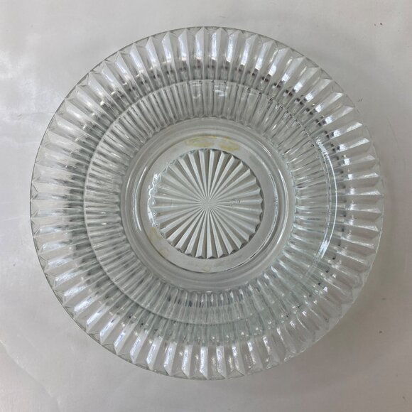 Anchor Hocking Queen Mary Crystal Glass Butter Serving Dish Decor Vintage - Picture 2 of 6